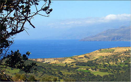 Aghios Pavlos: View of the western beaches