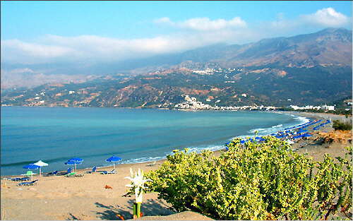 Plakias: View over the bay