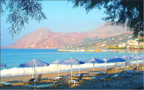 Plakias: View of the port